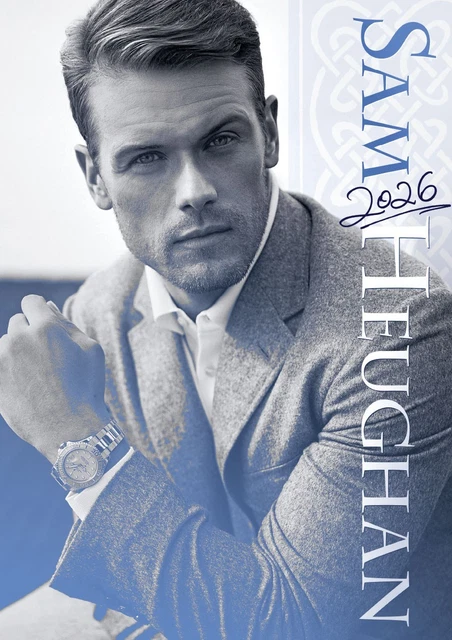 SAM HEUGHAN Outlander 2026 A3 Calendar Premium Quality RARE EDITION 12 Sam Heughan Outlander 2026 A3