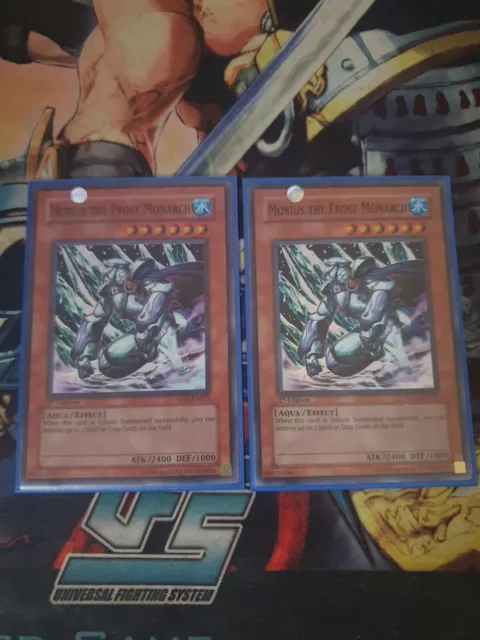 Yu-Gi-Oh! 2x Mobius the Frost Monarch Super Rare SOD-EN022 1st Edition