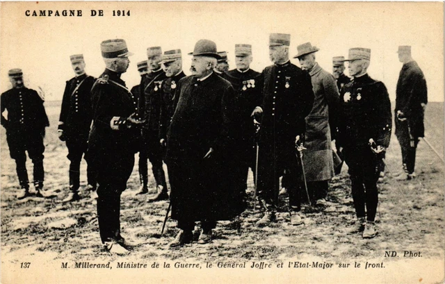 MILITARY CPA M.Millerand, Minister of War, General Joffre (316609)