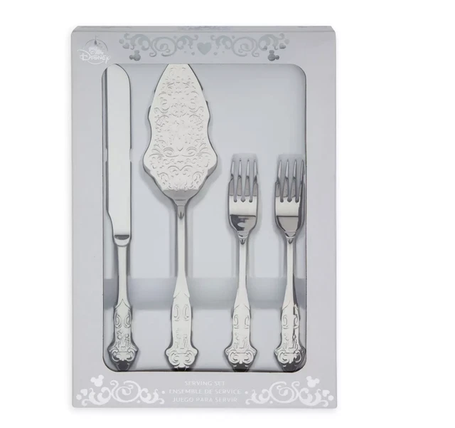 Disney Parcs Conte de Fées Mariages Gâteau Portion Ensemble Neuf avec Boîte