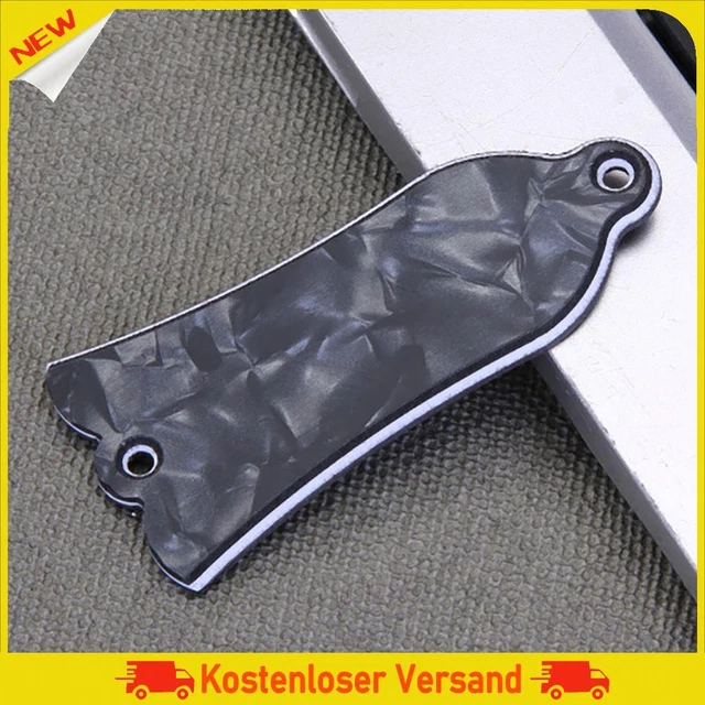 2 Löcher Aluminiumlegierung Guitar Truss Rod Cover Glockenform passend für e-Git