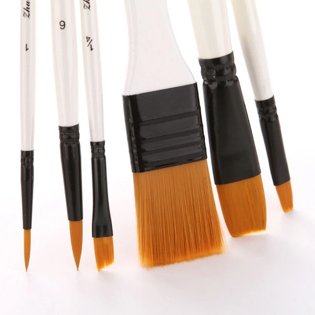 10 pz Borsa Professionista Nylon Acquerello Forniture per pittura Arte Spazzole 4