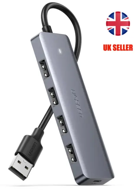 UGREEN USB C Hub, schlanker Typ C auf 4 Ports USB 3.0 Adapter, 5 Gbps High-Speed USB