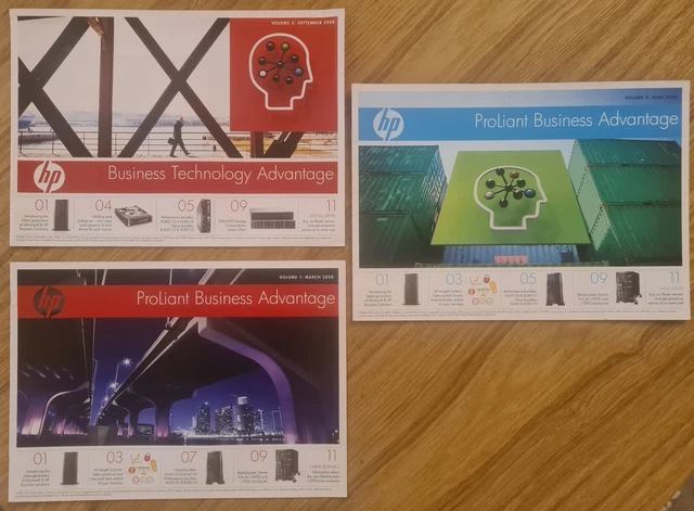 HP - Business Technology Advantage Magazines x3 (2008-2009)