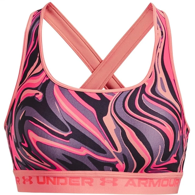 Under Armour Reggiseno Sportivo Armour® Mid Crossback Printed da Donna, XS