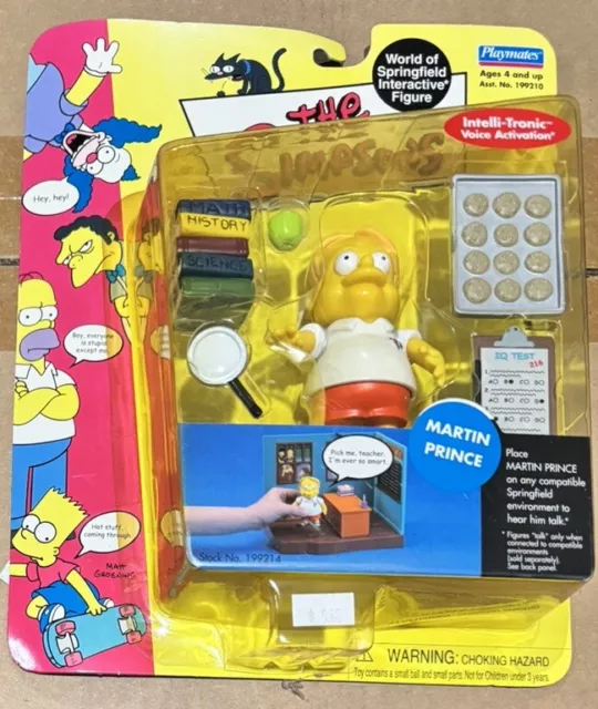Playmates World Of Springfield Simpsons Martin Prince Wos Action Figure 