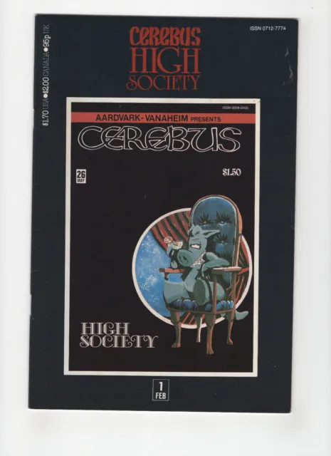 Cerebus High Society #1  (1990 Aardvark)