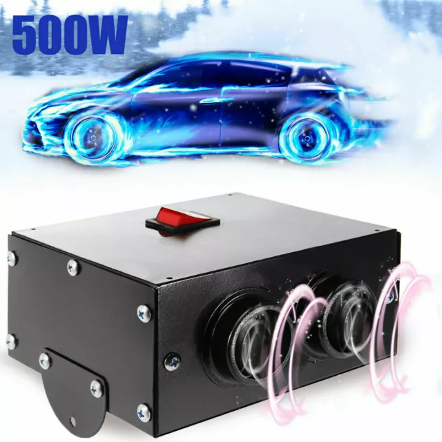 12V 500W Auto Car Truck Fan Heater Heating Warmer Windscreen Defroster Demister