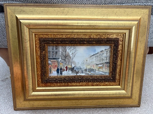 DIGBY PAGE ORIGINAL signed watercolour painting Parisian street