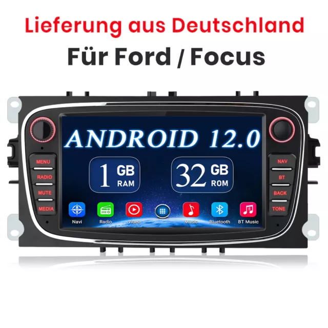 DAB+ Autoradio SWC USB für Ford Focus II MK2 Mondeo C-MAX S-MAX Galaxy GPS Navi