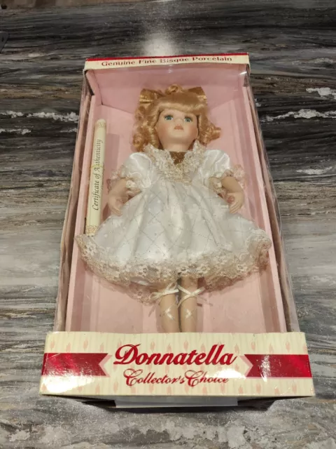 New in Box Collector's Choice 16 " Porcelain Doll Ballerina Donnatella with COA