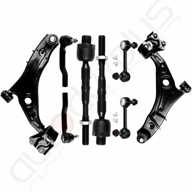 8pc Front Lower Control Arm Sway Bar Tie Rod For 2007-2014 Ford Edge Lincoln MKX