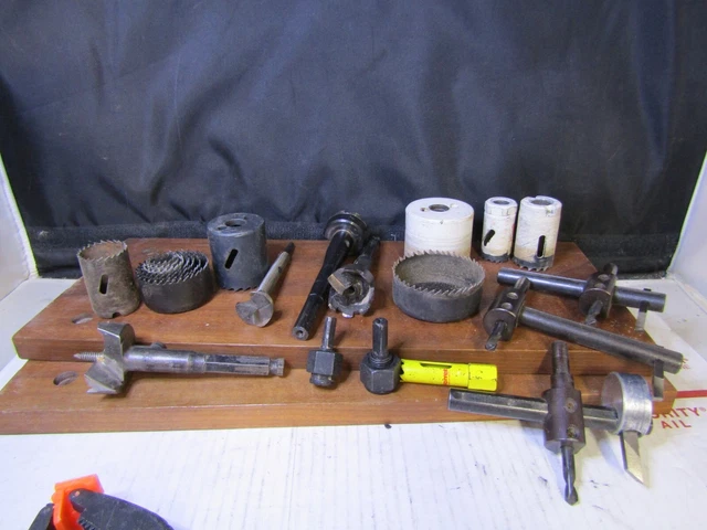 Mixed hole saw drill bits  Milwaukee, Craftsman, General, starret, lenox,  24