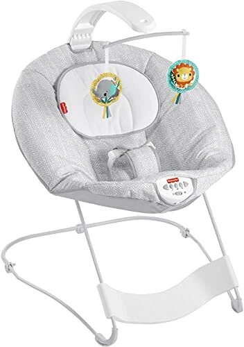 Fisher-Price See & Soothe Deluxe Bouncer - Hearthstone soothing baby seat for...