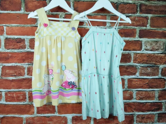Girls Bundle Age 4-5 Next Gap Peppa Pig Suzy Sheep Embroidered Dress Set 110Cm