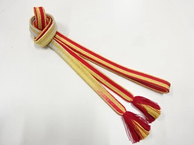 6141785: Japanese Kimono / Vintage Hand-Tied Obijime Cord