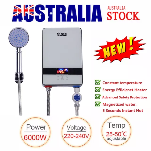 Instant Electric Hot Water Heater Camping Shower System Caravan Horse Dog Wash