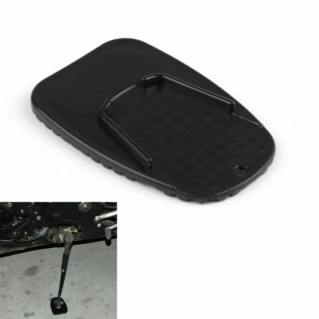 Universal Motorcycle Hinterbauständer Plate Biker Kick Stand Pad New Black AR