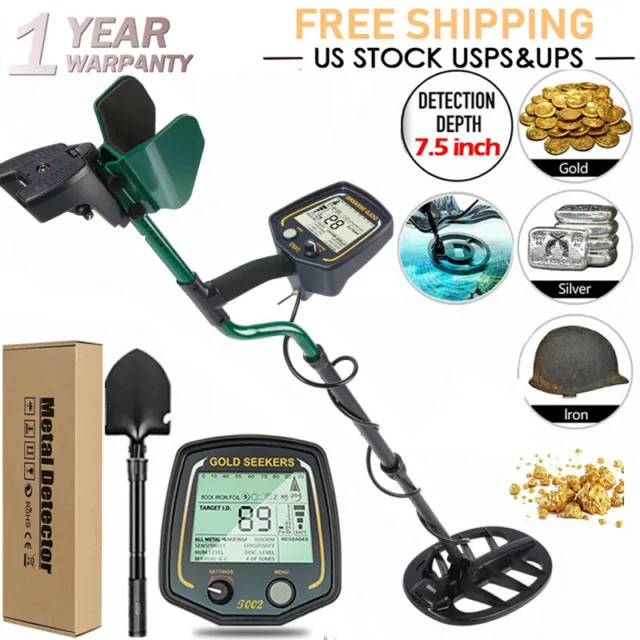 Detector De Metales Oro y Plata Deep Ground Gold Finder Waterproof LCD Display