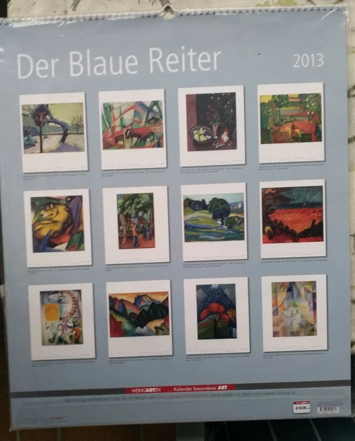 DER BLAUE REITER Künstlergruppe WandKalendern 2013 Franz Marc/Wassily