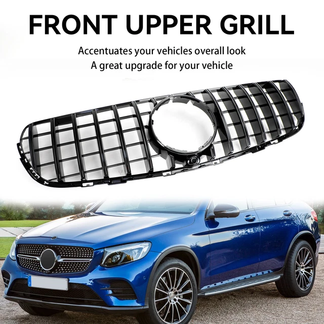 Grille De Calandre Avant Noir Brillant Pour Mercedes Vito W447 2015-2019 - Style GT, Avec Trou Caméra