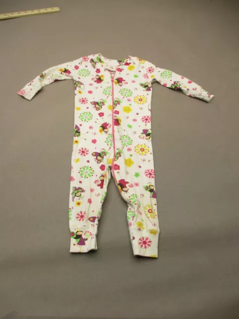 Hanna Andersson Size 9-18 Baby 100% Organic Cotton Full Zip One-Piece Pajama 835