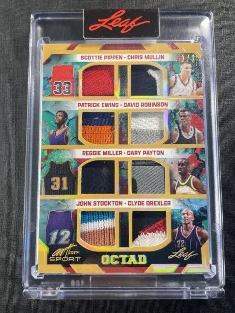 NBA HoF 1/1 GAME USED Patch Card. One of One. 1992 Dream Team. Leaf Memorabilia