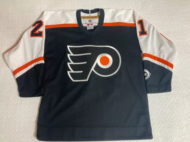 Vintage #21 PETER FORSBERG Philadelphia Flyers NHL CCM Jersey YS/YM – XL3  VINTAGE CLOTHING