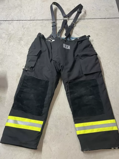 Morning Pride Fire Coat And Pants Turnout Gear With Boston Leather Suspenders