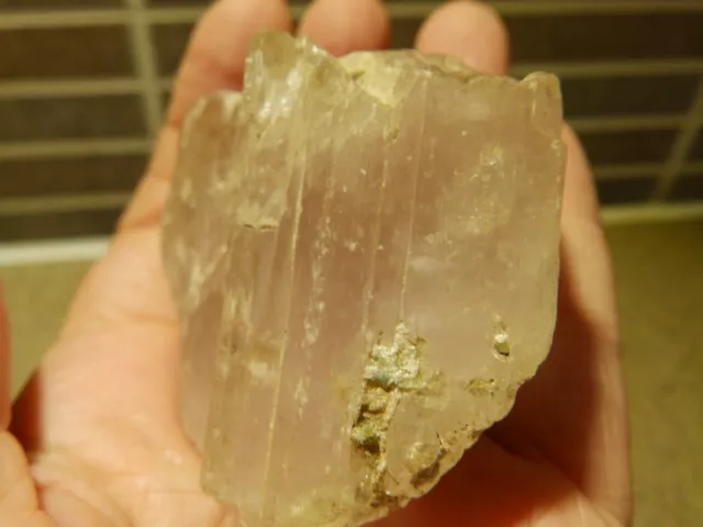 Kunzite Pale Pink Crystal Raw Natural Rare Large 70mm 184g