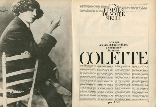 COUPURE DE PRESSE Clipping 1982 Sidonie Gabrielle Colette (4 pages) EUR