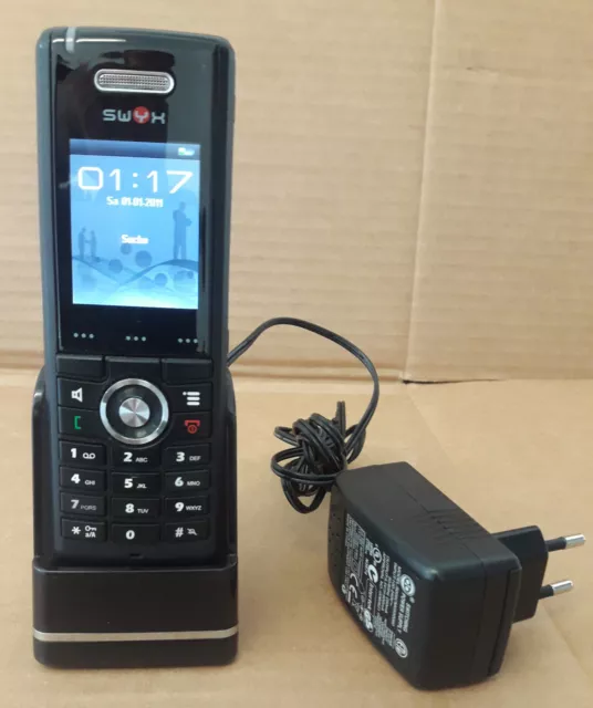 SWYX D510 DECT Handset Phone mit Ladestation ohne Gürtelclip