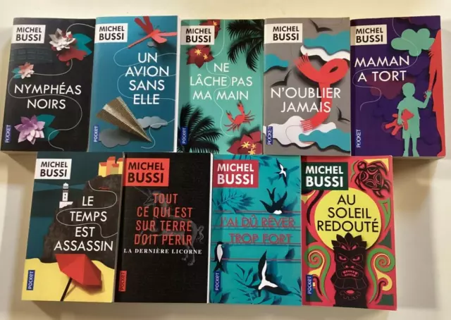 LOT de 16 MICHEL BUSSI roman livres poche