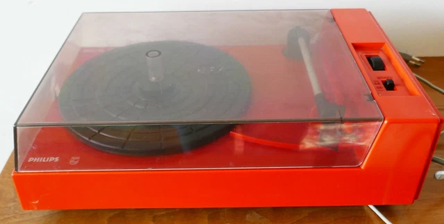 VINTAGE TOURNE DISQUE Philips D5120 1970 complet en boite EUR 28,00 - FR