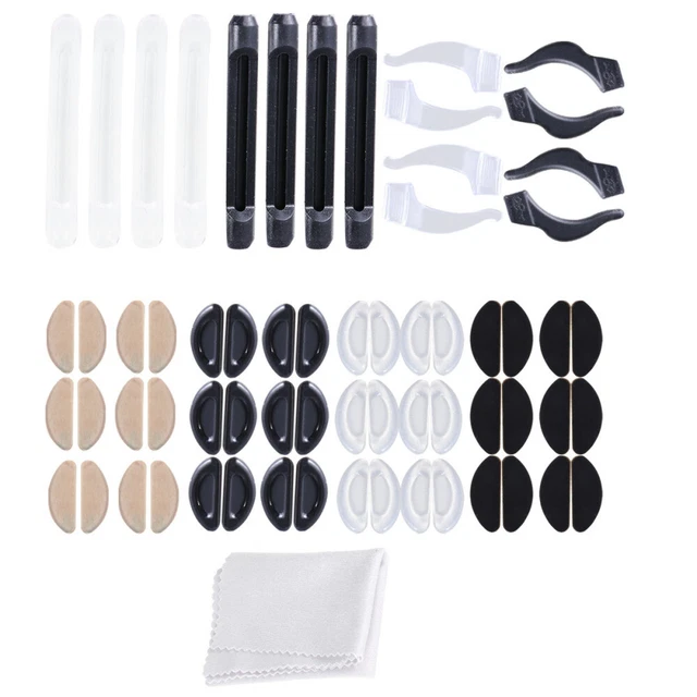Silicona Gafas Retenedor Anti-Ojos Almohadilla Oreja Con Una Pieza Tela Para La S