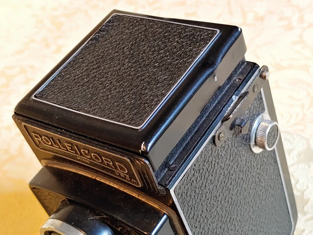 ROLLEI ROLLEICORD IIc Model 4 Model K3-543 vintage camera 1939 custodia e lenti 13
