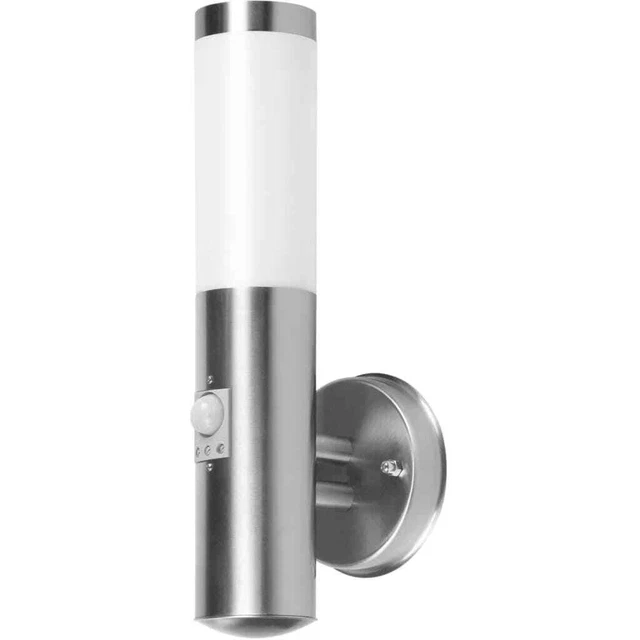 Ranex Wandleuchte mit Sensor 20 W Chrom Gartenleuchte Sensorleuchte Außenlampe v