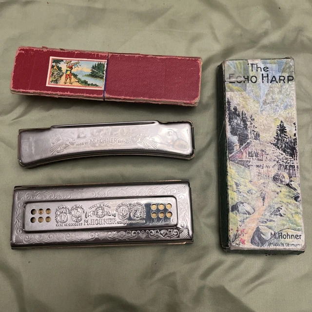 Hohner Echo Harmonica Lot Of 2