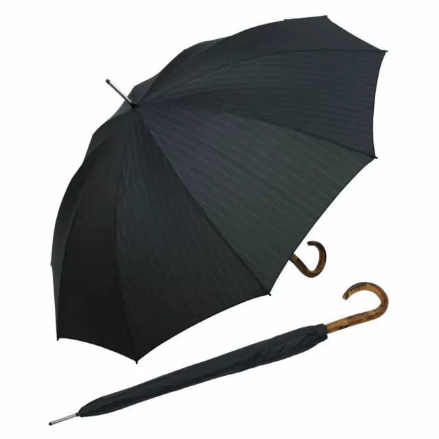 KNIRPS Stick Umbrella Automatic SL 923 | Black / Stripe