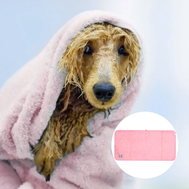 Toalla de baño para mascotas ultra absorbente toalla de secado rápido mascota perro toalla de ducha