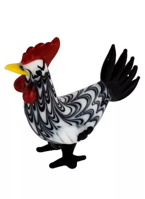 Miniature Rooster Chicken Figurine Countryside Farmhouse Decor