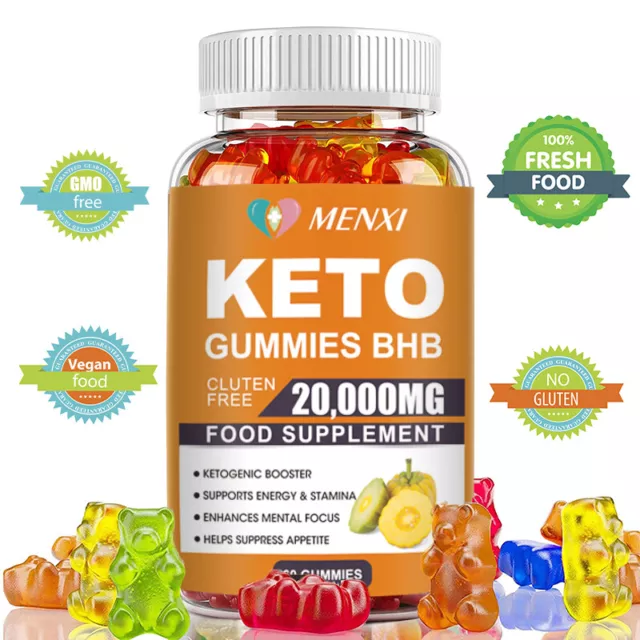 Keto BHB Diet Gummies Weight Loss Supplement Burn Fat Burn Carb Blocker 20,000mg