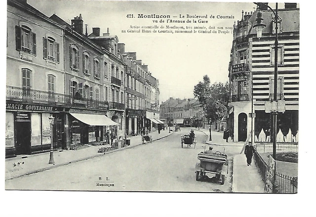 03  Montlucon  Le Boulevard De Courtais Vu De L Avenue De La Gare