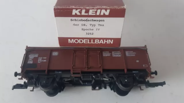 Spur H0 Klein Modellbahn 3252 Schiebedachwagen 8 308 gut in OVP (19)