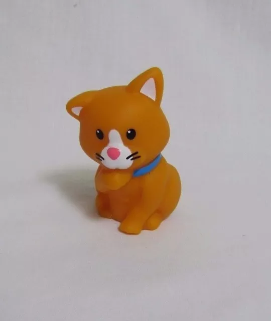 NEW Fisher Price Little People ORANGE KITTY CAT KITTEN for Farm Barn Dollhouse