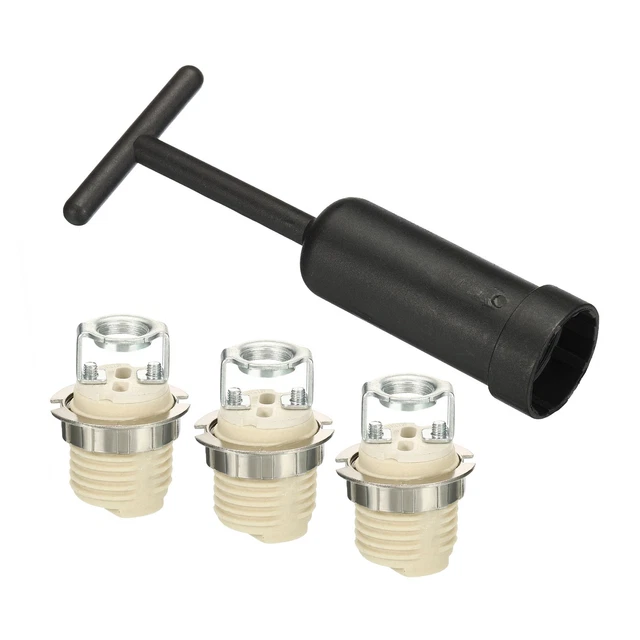 3 Supports D'ampoule E12 Avec Vis - Compatible LED - Marque Uxcell