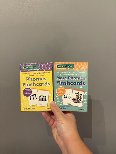 READ WRITE INC. Phonics Flashcards by Ruth Miskin (2 Set) £14.00 ...
