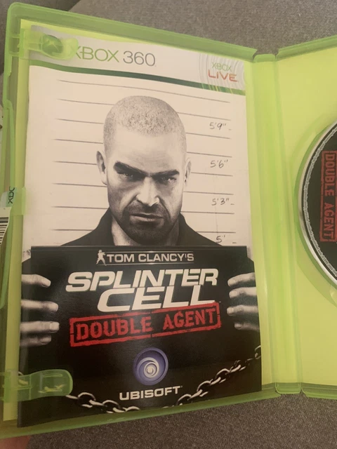 Tom Clancy's Splinter Cell Double Agent Classics Xbox 360 Game Xbox360 Manual
