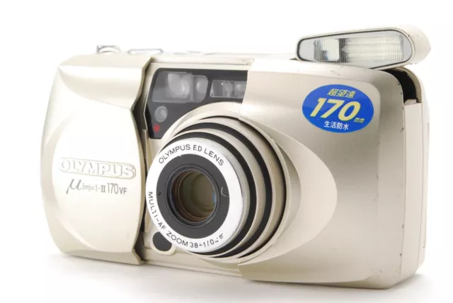 【Near MINT】 Olympus μ mju II 170 VF 35mm Point & Shoot Film Camera From JAPAN