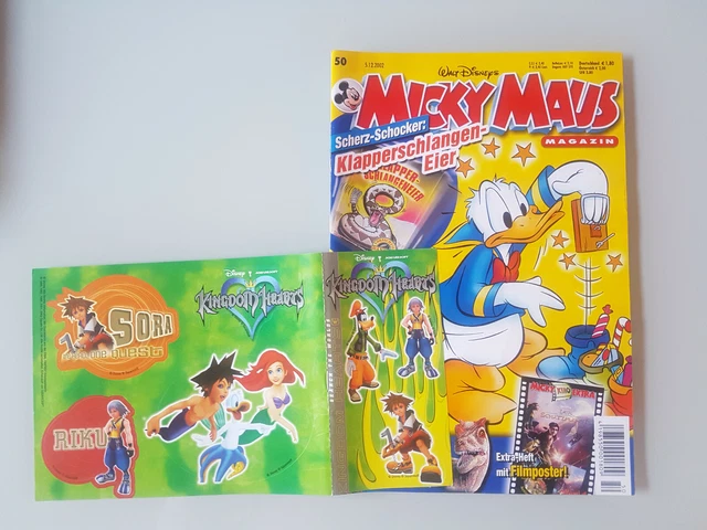 Micky Maus Comic-Heft Nr. 50 2002 mit Beilage Kingdom Hearts Sticker